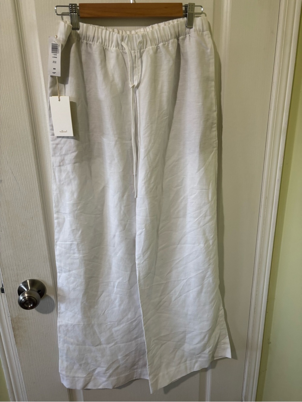 Wilfred Lodge White Linen Pants - Picture 4 of 5